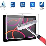 BQ Aquaris M10 Cristal Templado Protector, iBetter Ultra Con [Crystal Claridad] [Resistente a las rayaduras] [No-burbuja Instalaci&oacute;n simple] HD Flim Tempered Glass Screen Protector para BQ Aquaris M10 10.1" - Tablet