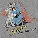 Popfunk Superman and His Dog T-Shirt (Large, Gray)