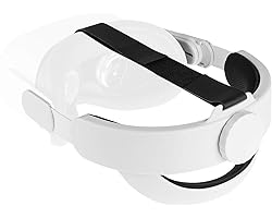 Orzero Adjustable Headband Compatible for Oculus Quest 2 with Head Cushion (Upgraded), Replacement for Elite Strap Comfortabl