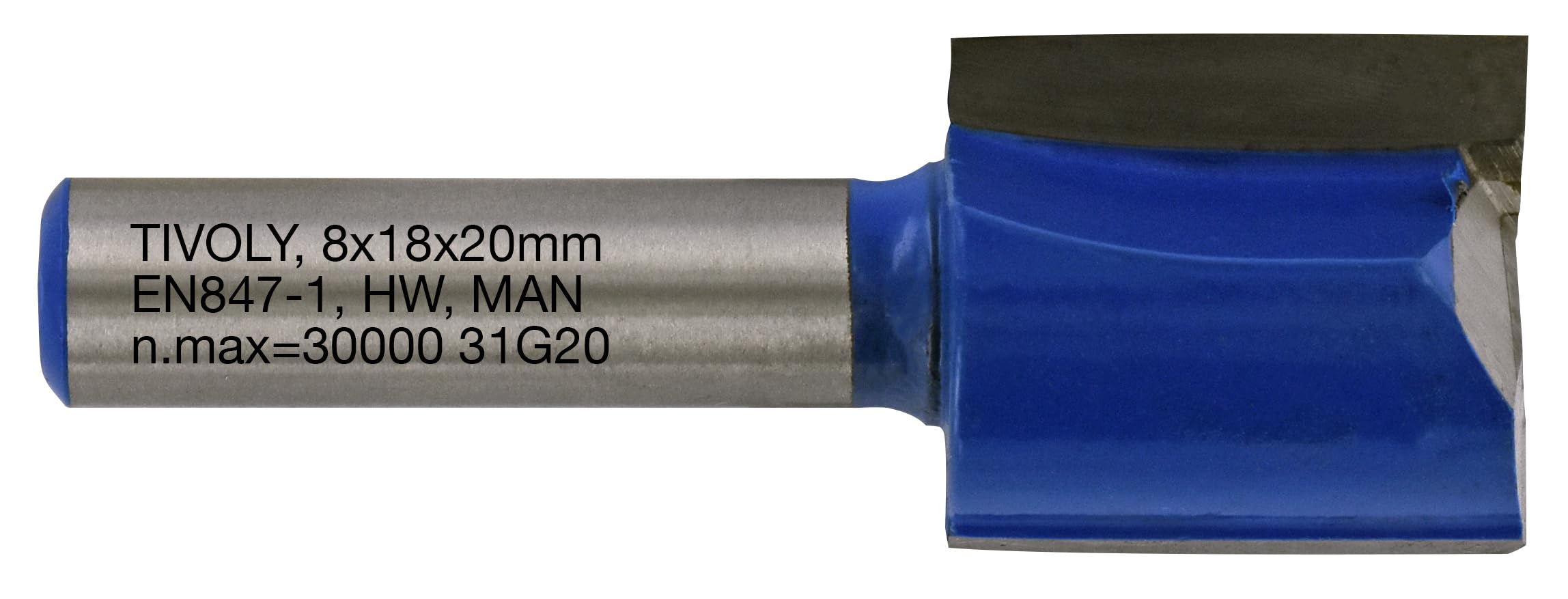 Tivoly XT60642067841 Straight Router Bits | 2 Diamond Cut Cutters Diameter 18 mm, Blue — image 1