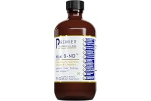 Premier Research Labs Max B-ND - Liquid Vitamin B Complex for Liver & Brain Health, Sublingual Drops for Men & Women with Thiamin, B12 & B6-8 Fl Oz Bottle