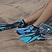 Seavenger SeaSnugs | Low Beach Socks for Sand Volleyball, Soccer, Snorkeling & Watersports (Black, Large)