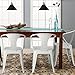 Furmax Metal Dining Chair Tolix Style Indoor Outdoor Use Stackable Chic Dining Bistro Cafe Side Metal Chairs (White)