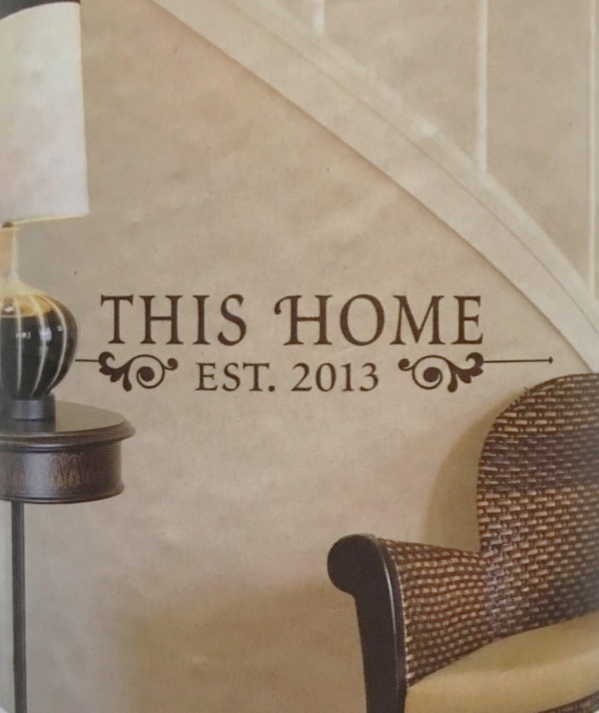 Designer Wall Decor "This Home Est. 2013" 28" x 5"