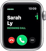 Apple Watch Series 5 GPS Cellular 40mm Silver Aluminum White Sport Band Renewed view 3