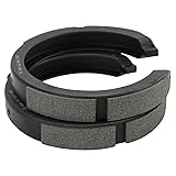 TRQ Rear Parking Brake Shoe Set Compatible with