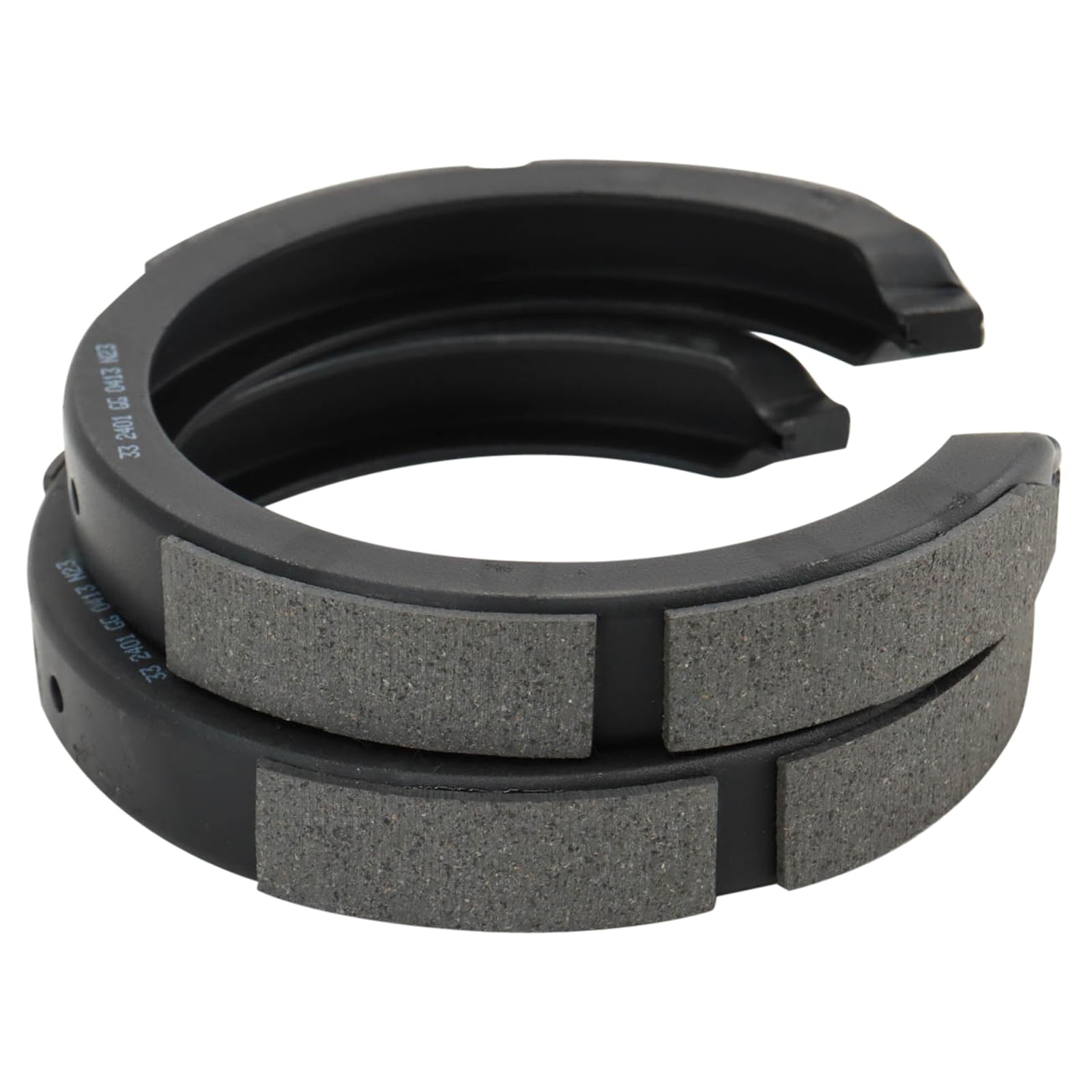 TRQ Rear Parking Brake Shoe Set Compatible with