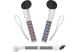 MUGKOM Handles Extension Grips for Quest 3/Quest 3S Controller Accessories, VR Handle Attachments, for Playing Quest 3/3S Beat Saber Gorilla Tag Long Arms Handle Extender