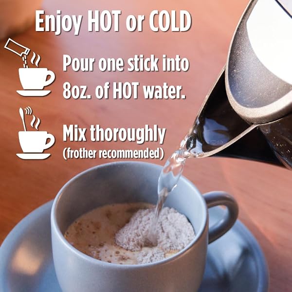 MAUD’S SPICED CHAI TEA LATTE INSTANT PACKETS, 16 CT, 100% GOURMET BLENDED TEA LEAVES, INSTANT HOT OR ICED CHAI TEA LATTE – JUST ADD WATER