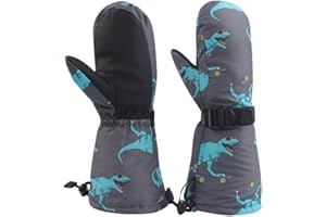 BAVST Winter Kids Waterproof Gloves for Boys Girls Snow Ski Toddler Baby Mittens Outdoor for Infant Teens 1-5T
