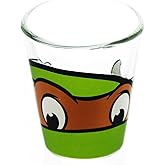 Teenage Mutant Ninja Turtles Michelangelo Clear Shot Glass