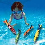 Xndryan Diving Pool Toys Set 14Pcs Kids Underwater Dive Rings Sticks Torpedo view 2