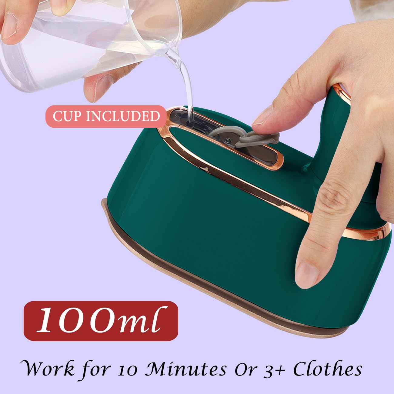 Travel Steamer Mini Iron for Clothes: portable mini steam iron handheld clothing steamers travel size small hand held garment steam plancha a de vapor para ropa portatil travel dorm essentials