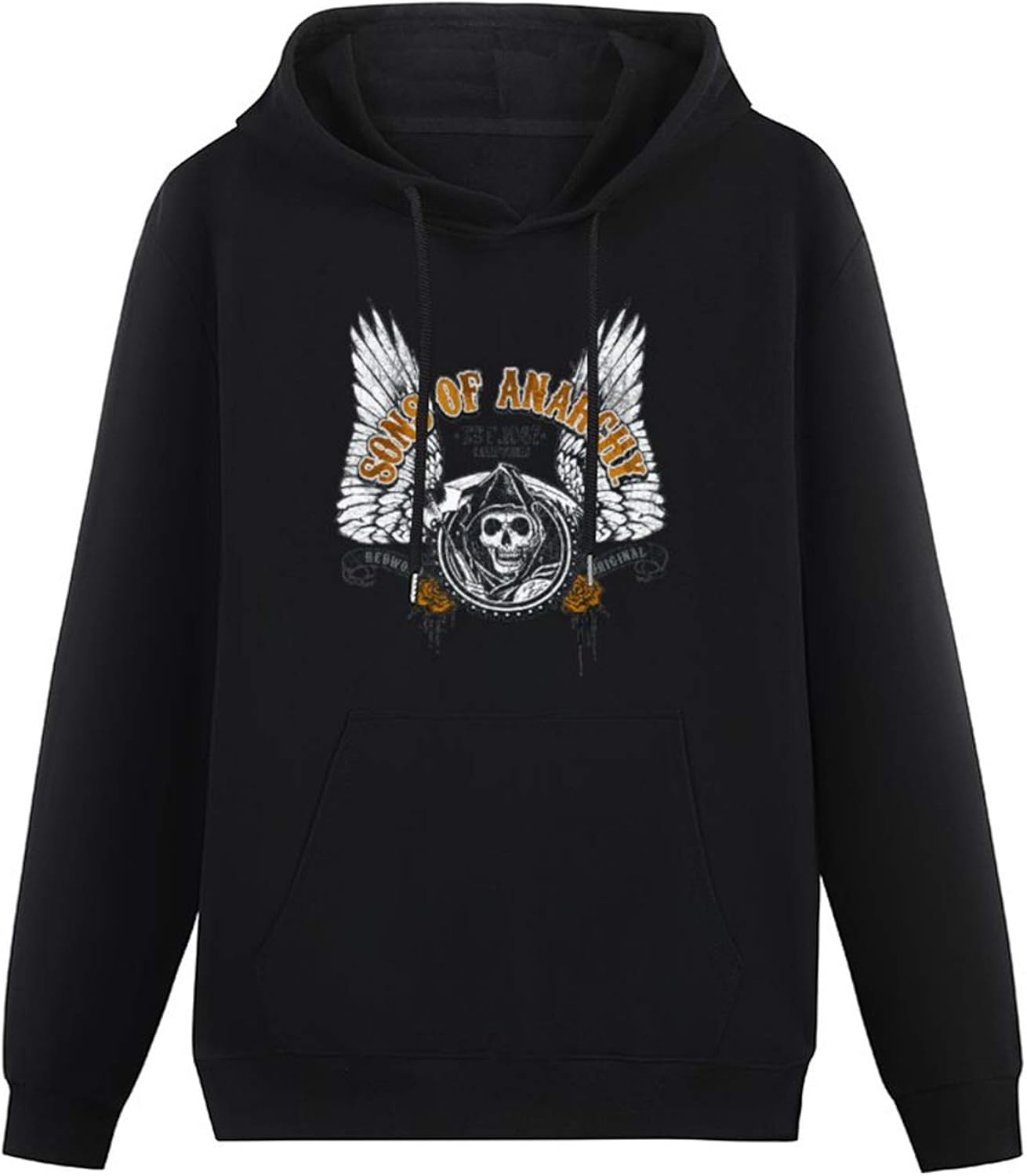 Yingtao Mens Pullover Hoody Sons of Anarchy Winged Logo Hoodies Long