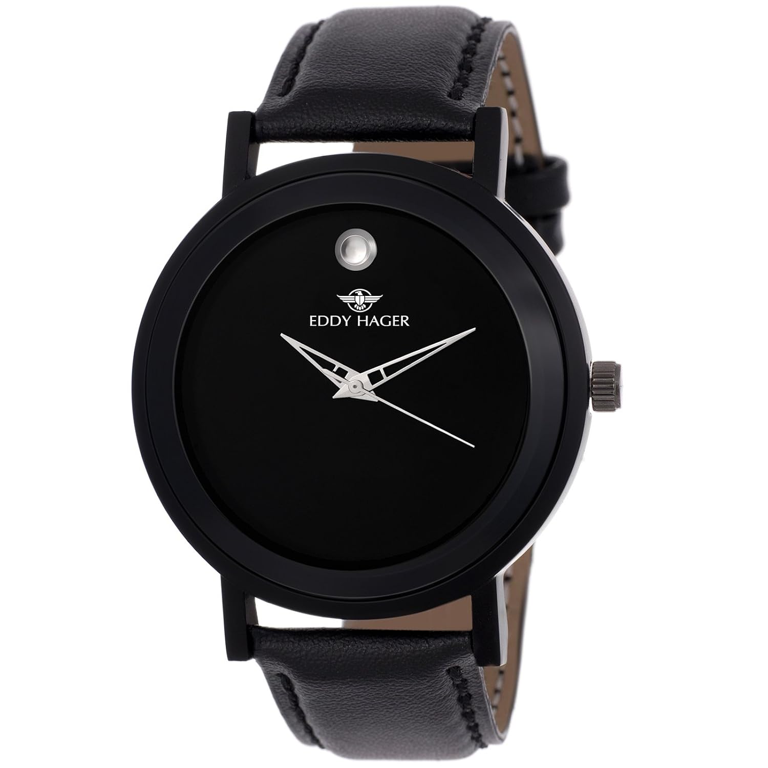eddy hager black men's watch eh-107-bk