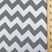 Waterproof Outdoor Chevron Canvas Grey/White 60 inch Fabric By the Yard (F.E.)