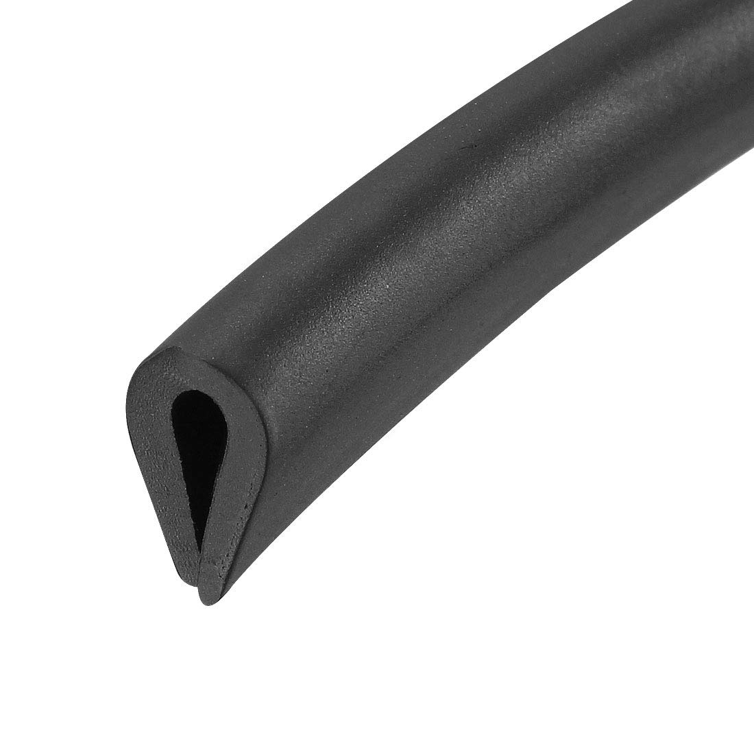 uxcell Edge Trim U Seal Black PVC Plastic U Channel Edge Protector Fits 3/64'' - 5/64'' Edge 20 Feet Length