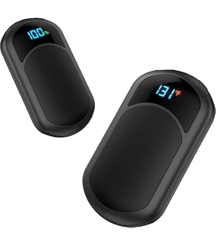 Chauffe-mains Rechargeables 2 En 1 Magnétiques – 4 Niveaux De Chaleur, USB-C, Pour Extérieur