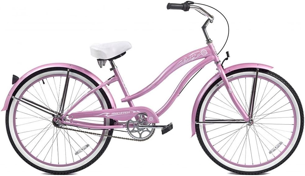 Micargi Rover NX3 Beach Cruiser Bike, Pink, 26-Inch