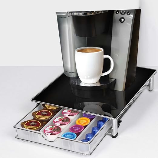 Amazon.com: Organizador de cápsulas de café, color negro: Kitchen \u0026 Dining