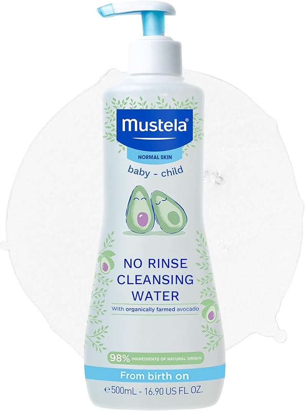No Rinse Cleansing Water 500 ml pour adultes, idéal pour utilisation pratique, format pratique