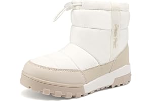 DREAM PAIRS Boys Girls Winter Snow Boots Slip Resistant Outdoor Cold Weather Boots with Faux Fur Lining