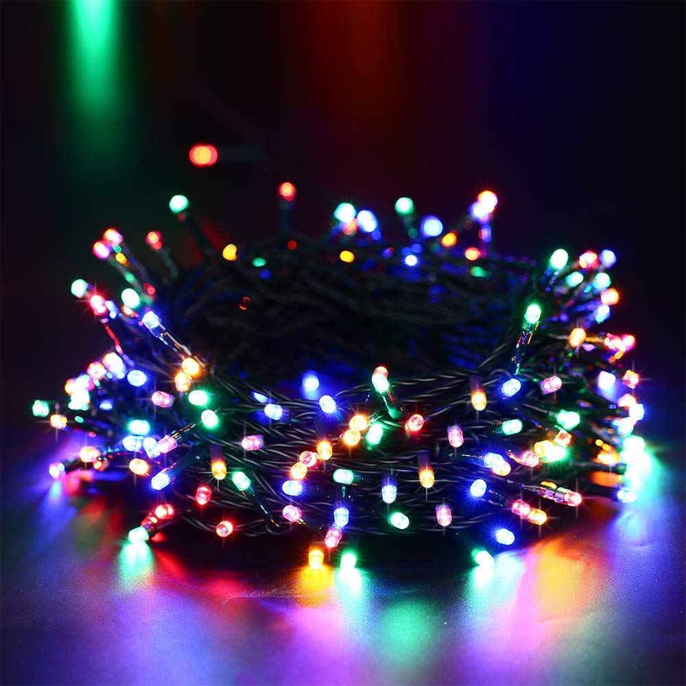 DOTOMP Solar Christmas String Lights, 72ft 200 LED 8 Modes Solar Powered Outdoor String Light Lighting Waterproof Fairy Lights for Xmas Tree Garden Homes Wedding Lawn Party Decor