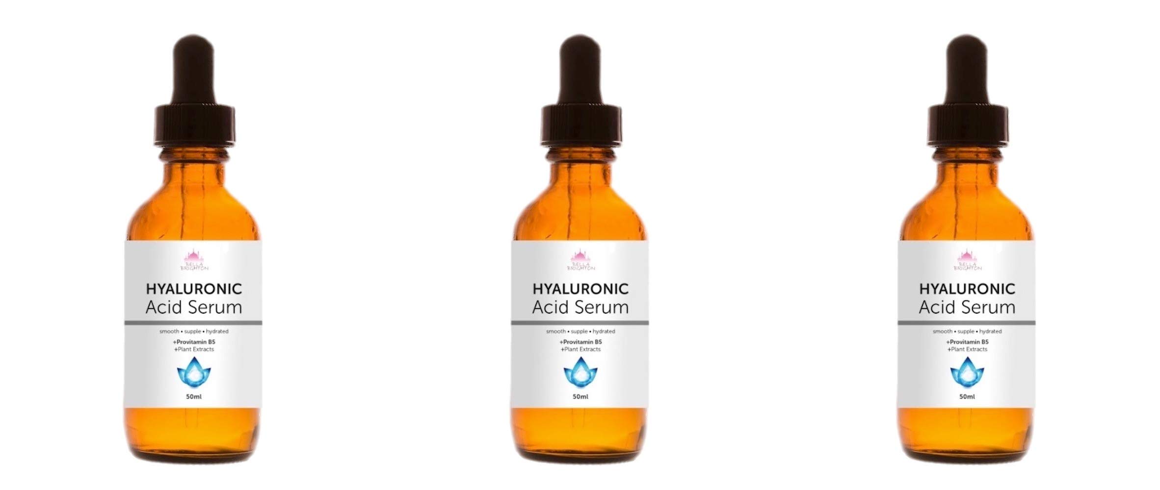 Bella Brighton Hyaluronic Acid Serum 25ml/50ml Anti Ageing Anti Wrinkle No Surgery Face Lift (Triple 50 ml)