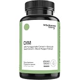 DIM Supplement Women | DIM SGS | Pomegranate, Broccoli and Black Pepper Blend | Estrogen &amp; Hormone Balance for Women | Cell and Tissue Health | 60-Day Supply | Clean Label Project Certified