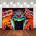 Fanghui Evil Haunted House Horror Circus Background Photo Booth Studio Props Supplies Halloween Party Banner Scary Entrance Photography Backdrop Decorations 5x3ft Creepy Giant Clown Birthday Decor