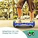 Hoverboard Two-Wheel Self Balancing Electric Scooter UL 2272 Certified, Metallic Chrome with Bluetooth Speaker and LED Light (Chrome Blue)