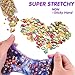 SLOUEASY - 4 Pack Crystal Galaxy Slime with Fruit Pack Easter Egg Slime,Glitter Putty Fluffy Toy, Scented Stress Relief Sludge Clear Clay Mud Jumbo Slime Easter Basket Stuffers Craft Supplies,Beading
