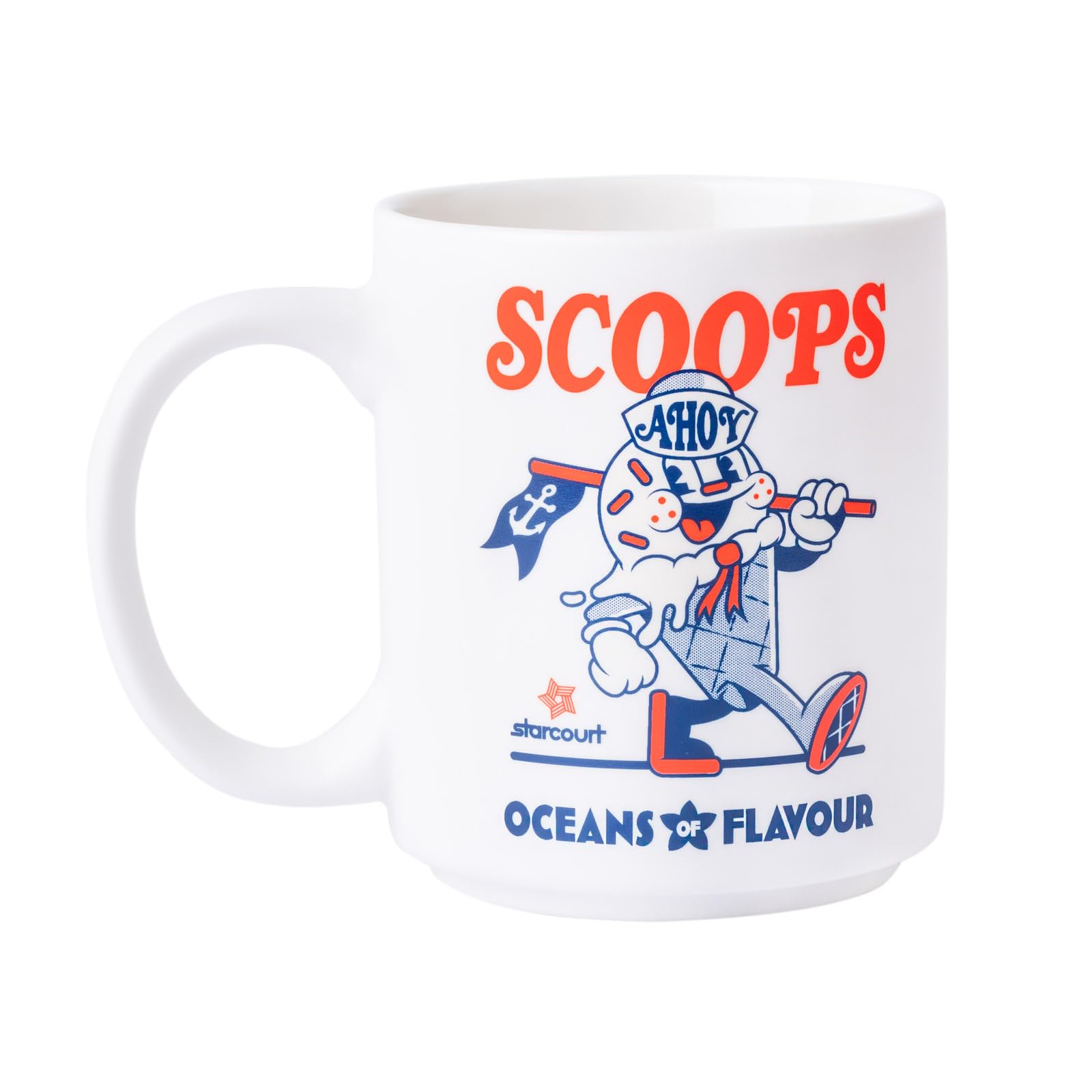 Grupo Erik Ceramic Mug - Stranger Things Merchandise | 11.8 oz - 350 ml Coffee Mug Tea, Cool Mugs and Cups | Scoops Ahoy Stranger Things Gifts Under 15 Pounds