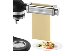VEVOR Pasta Attachment for KitchenAid Stand Mixer, Stainless Steel Pasta Sheet Roller Attachment, Pasta Maker Machine Accesso