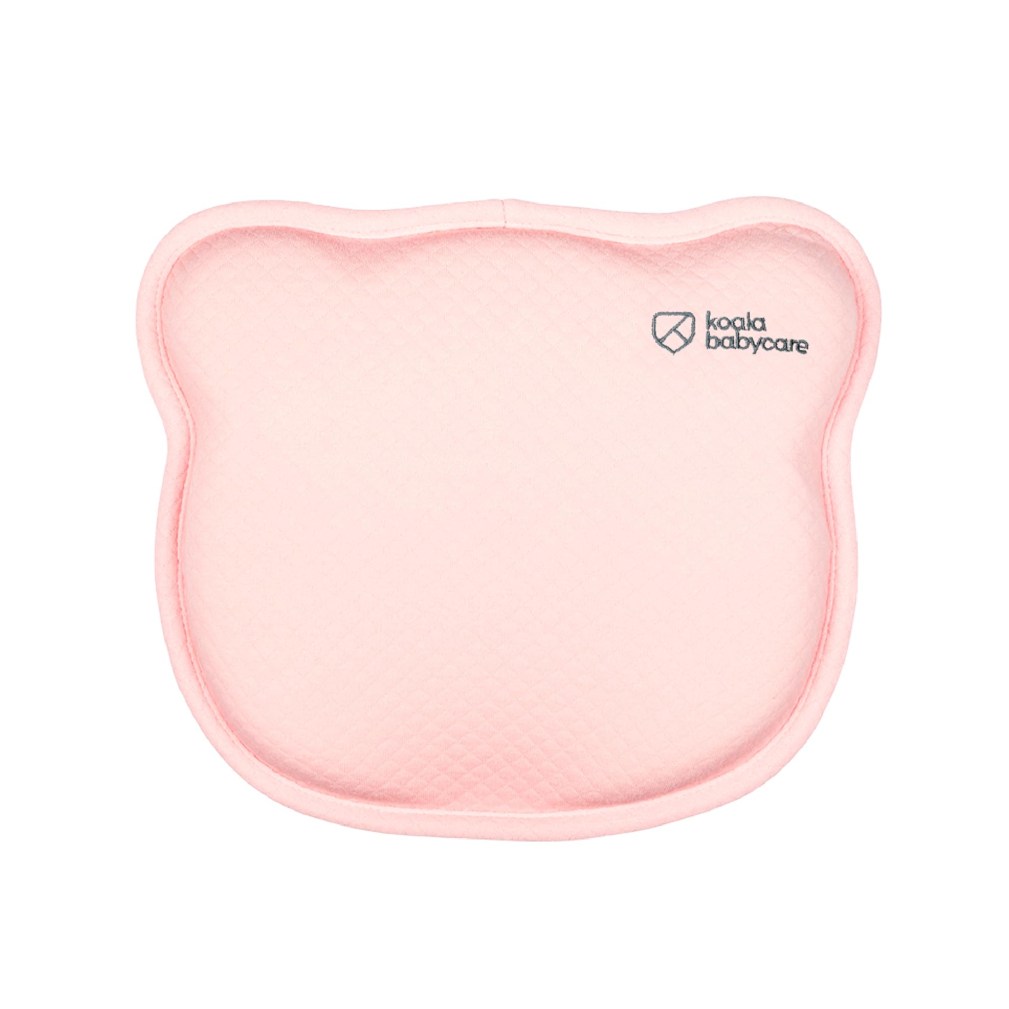 KOALA BABYCARE Plagiocephaly Baby Pillow with Two Removable Pillowcases to Help Prevent and Treat Flat Head Syndrome in Memory Foam - Koala Perfect Head - Pink