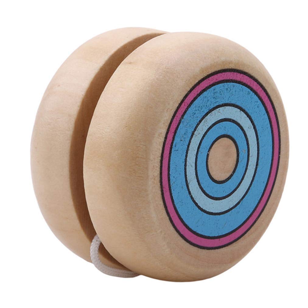 Li-ly Qualité Premium Yo Yo Jouets Bleu Mini en Bois Yoyos Responsive ...