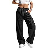 Oakgarden Corduroy Pants for Women Casual Drawstring Elastic Waist Baggy Wide Leg Barrel Loose Comfy Trousers with Pockets