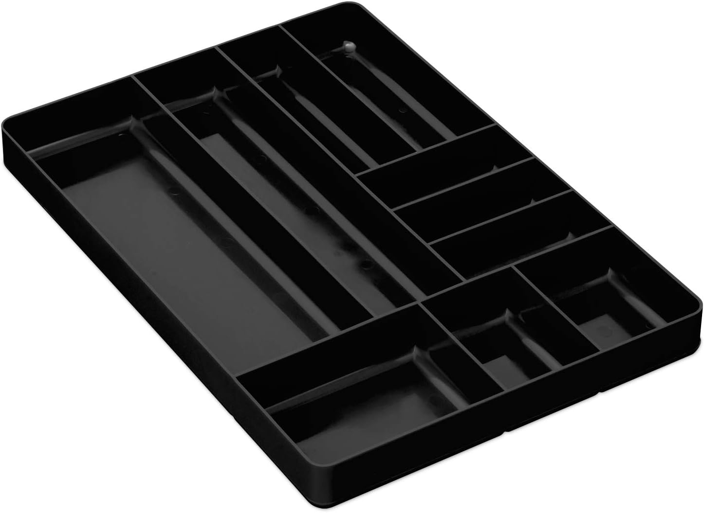 Ernst Manufacturing Home and Garage Organizer Tray, 10-Compartments, Black - 5011 - Tool Trays - 