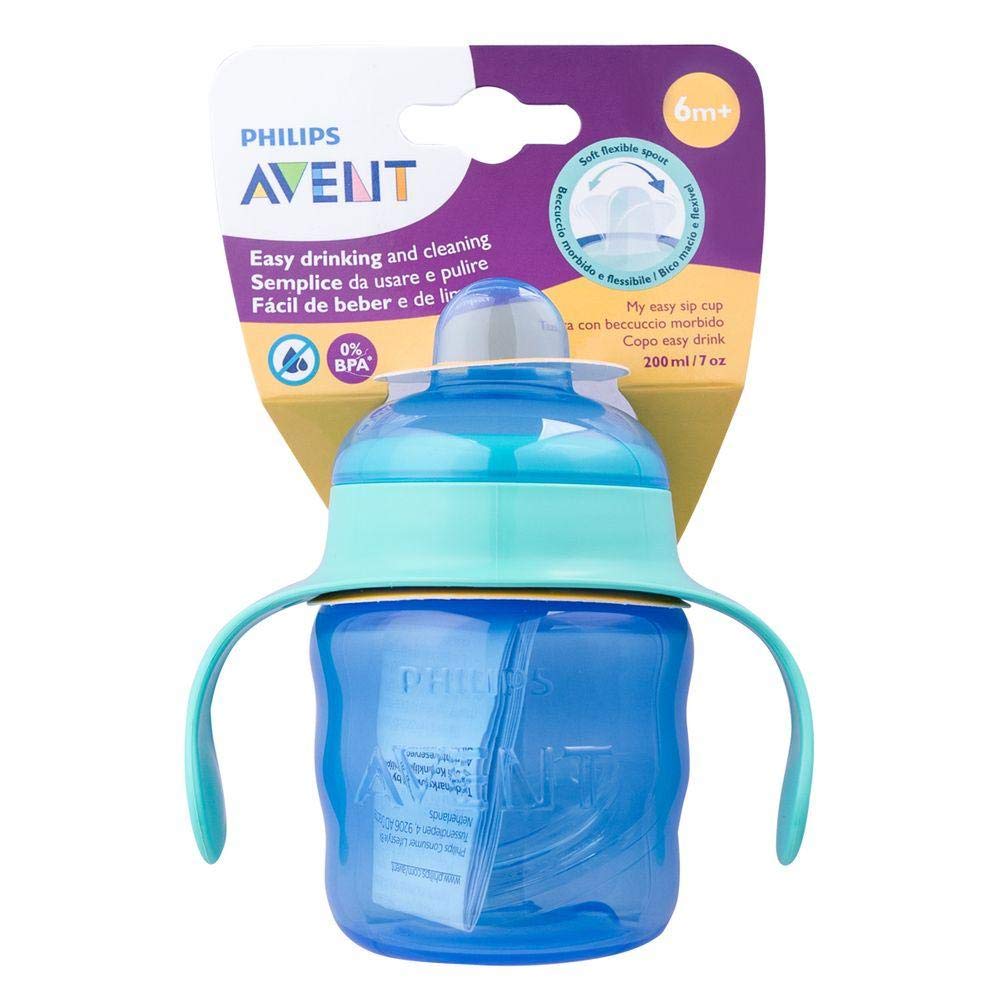Philips Avent Classic Soft Spout Cup, 200ml (Green/Blue) Buy Online