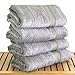 Luxury Hotel & Spa Towel 100% Genuine Turkish Cotton Bamboo (Gray, Bath Towel  - Set of 4)