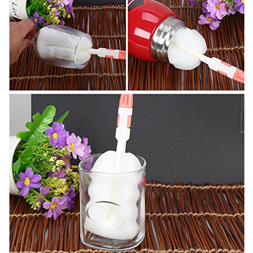 Sarora - Baby Milk Feeding Bottle Sponge Brush Nipple Cleaning Cup Scrubber Cleaner Tool - Thumbnail 6