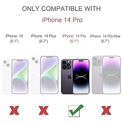 Defencase for iPhone 14 Pro Wallet Case, for iPhone