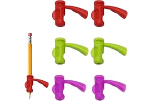 CRZQXOUR 6Pcs Pencil Grippers, Toddler Pencil Grip Pencil Holder for Kids Learning Tool Stationery Aid Grip Posture Correction Device Pencil Gripper Kids for Writing Posture.