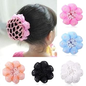 Amazon Com Tryah 5pcs Girls Hair Clip Hair Net Ballet Dance