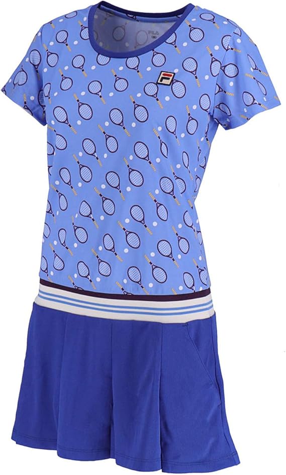 Amazon フィラ テニス テニスウェア ワンピース Uvカット 吸水速乾 テッドテリング テニスラケット柄 Vl1855 レディース モンタナグレープ 日本 Xl 日本サイズxl相当 シャツ 通販