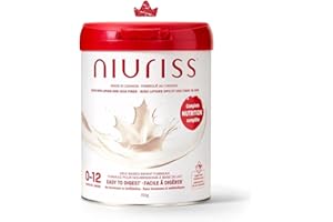 NIURISS Infant Formula - Made in Canada - Complete Nutrition* with OPO Lipids, GOS fiber, and Canadian milk (No Hormones and 