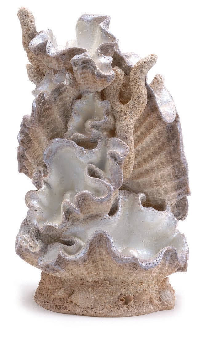 biOrb Samuel Baker Clamshell Ornament, Large, pink