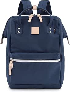 Himawari Travel Backpack Large Diaper Bag School multi-function Backpack for Women&amp;Men 17.7"x11.8"x7.9" (Navy blue&amp;plus)