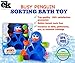 A EduKid Toys Busy Penguin Baby Bath Toy - Shape Sorter & Water Wheel Action Bath-time Toy by
