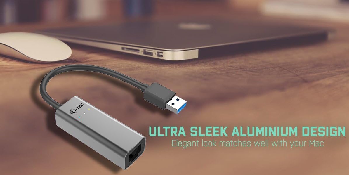 i-tec USB 3.0 Metal Gigabit Ethernet Adapter, 1x USB 3.0 to RJ-45, 10/100/1000 Mbps, LED - Image 3